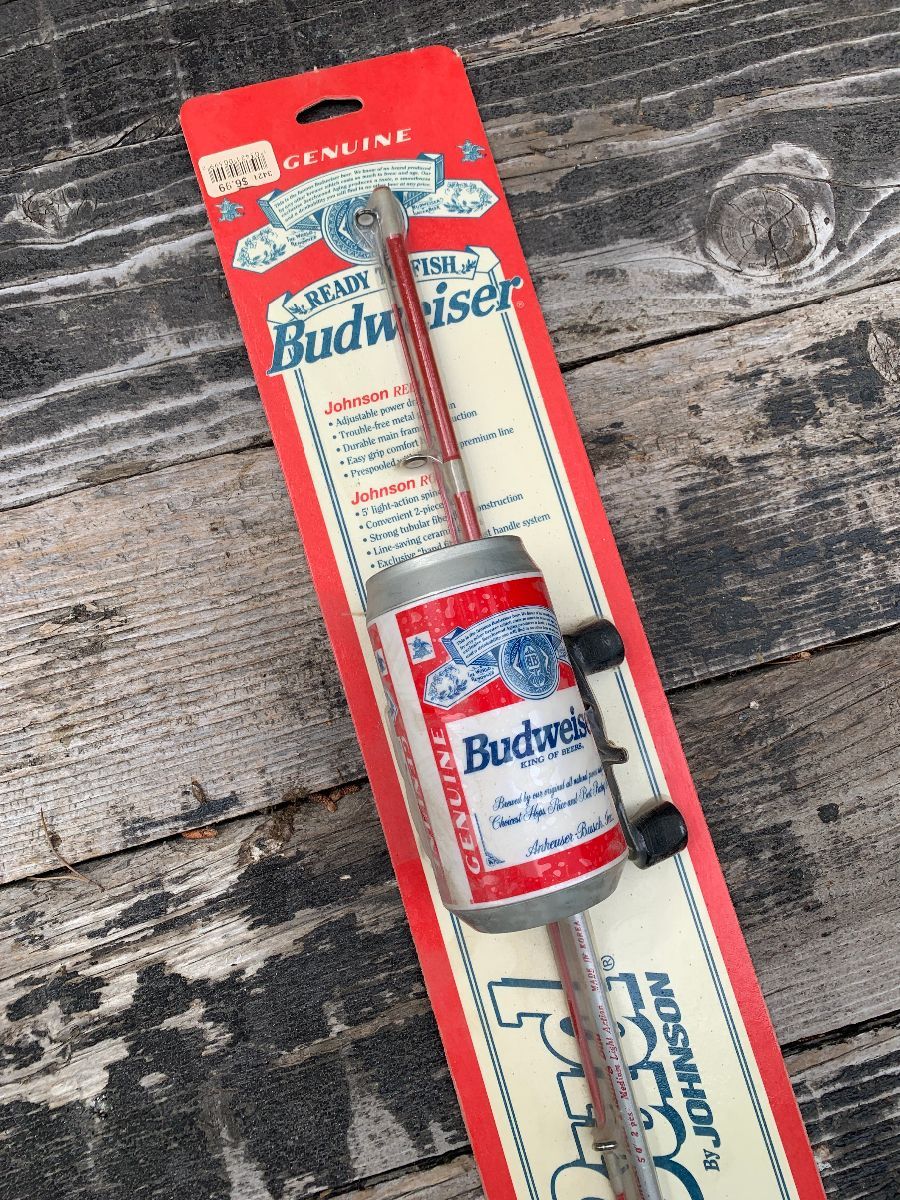 Deadstock Budweiser Fishing Pole By Johnson Nwt