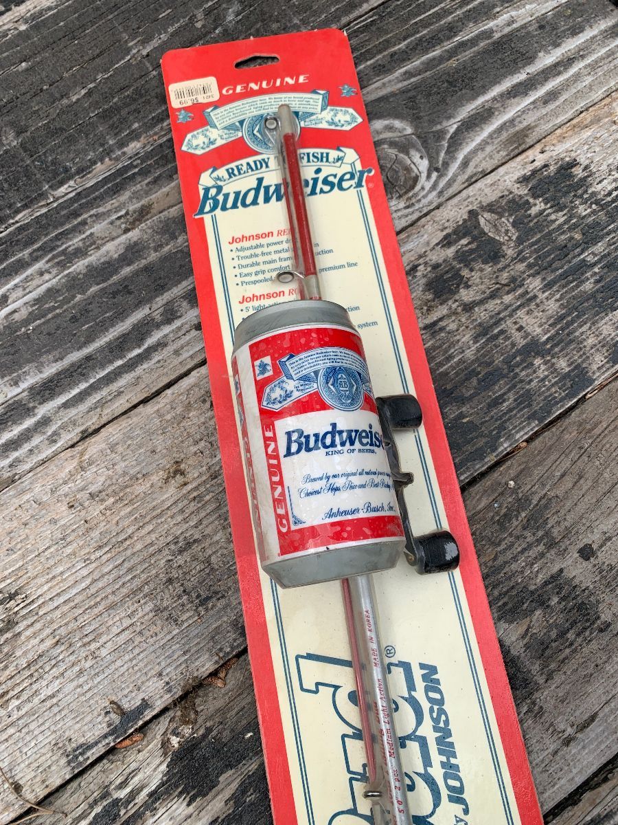 VINTAGE BUDWEISER FISHING Reel Made by Johnson $25.00 - PicClick
