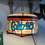 COLT 45 FAUX STAINED GLASS WALL LAMP