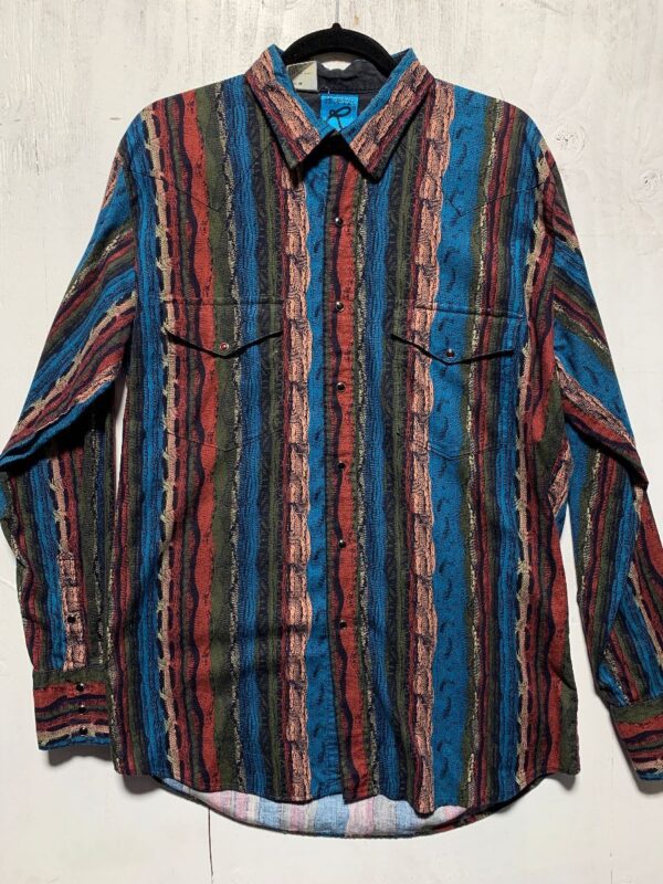 product details: COOGI PATTERN PRINT SNAP UP LS BD WESTERN SHIRT PEARL SNAP photo