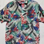 SUPER SOFT JUNGLE PRINT SS BD SHIRT