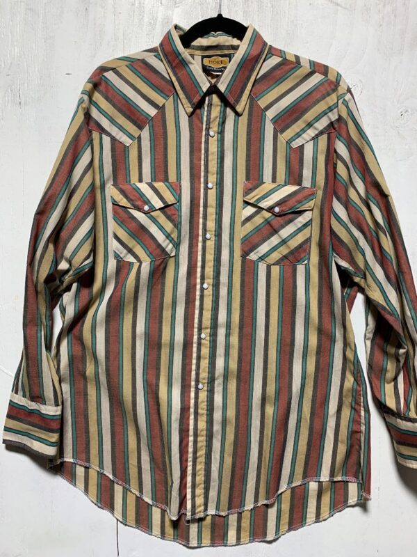 product details: STRIPED SNAP BUTTON LS BD WESTERN SHIRT photo