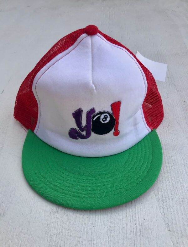 product details: YO! EIGHT BALL EMBROIDERED TRUCKER HAT SNAPBACK photo