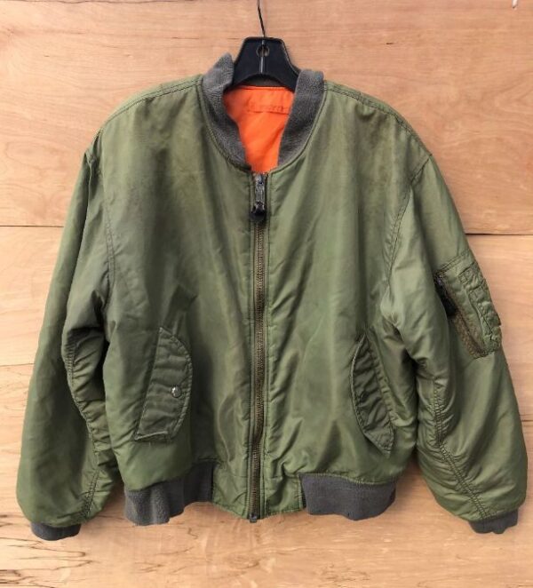 product details: ALPHA INDUSTRIES REVERSIBLE MA-1 BOMBER JACKET-AS IS photo