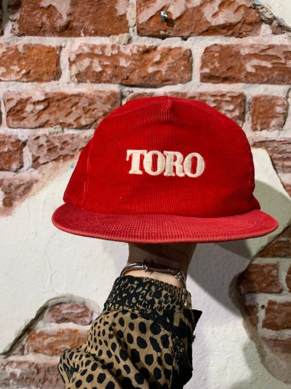 product details: *DISTRESSED* EMBROIDERED TORO CORDUROY SNAPBACK HAT AS-IS photo
