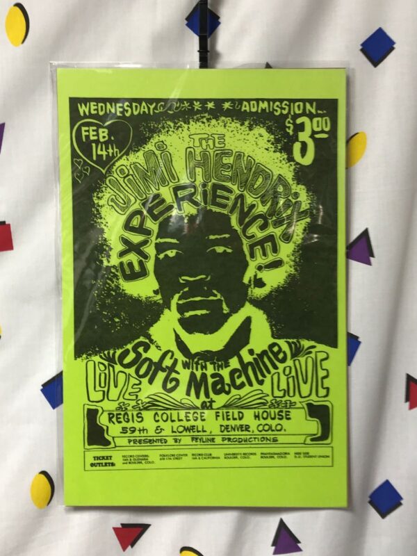 product details: THE JIMI HENDRIX EXPERIENCE AT REGIS COLLEGE FIELD HOUSE CONCERT POSTER photo