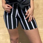 DEADSTOCK 1990S VERTICAL STRIPED COTTON BICYCLE SHORTS
