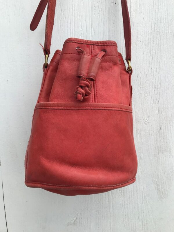 product details: SMALL SUPER SOFT LEATHER SOLID CROSSBODY BUCKET BAG photo