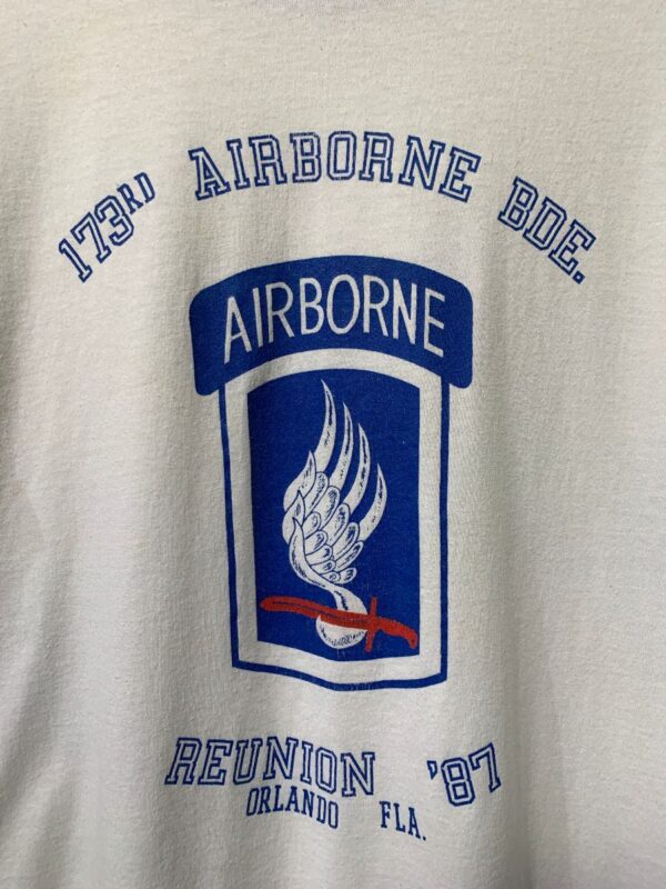173rd Airborne Bde. 1987 Reunion Graphic Ringer T-shirt | Boardwalk Vintage
