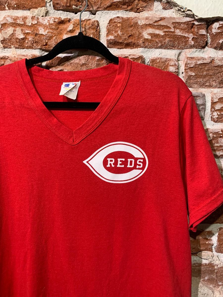 Cincinnati Reds Number 21 V-neck Baseball T-shirt | Boardwalk Vintage