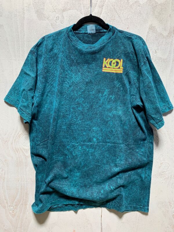 product details: KOOL CIGARETTES MINERAL WASHED T-SHIRT W/ NEON PUFF INK LOGO photo