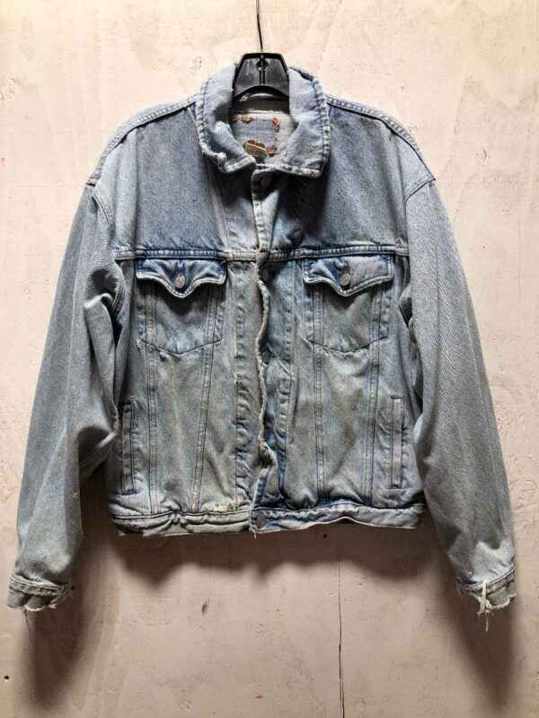 product details: AS IS- HEAVILY DISTRESSED 1980S CLASSIC GAP DENIM JACKET photo