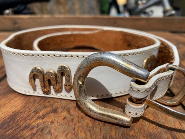 product details: WESTERN CONCHO BELT WITH SILVER ANIMAL ACCENTS photo