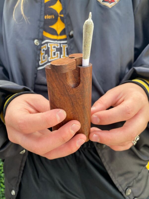 product details: OLD SKOOL WOODEN DUGOUT STASH BOX ( ROOM FOR ONE HITTER) photo