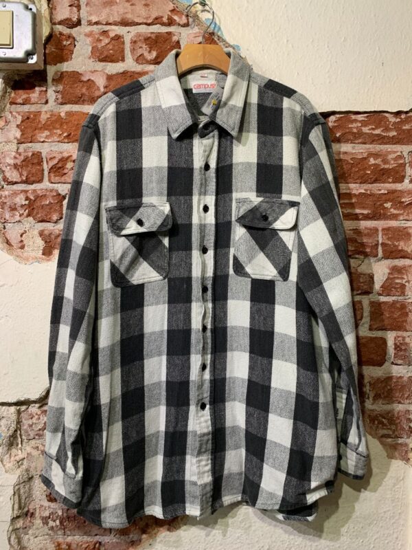 product details: 1990S BUFFALO CHECK COTTON FLANNEL SHIRT photo