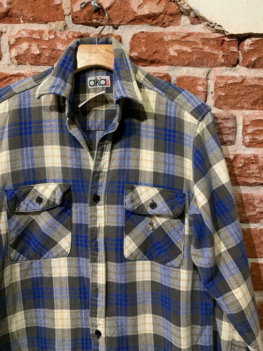 Heavy Cotton Flannel Shirt Small Fit As-is | Boardwalk Vintage