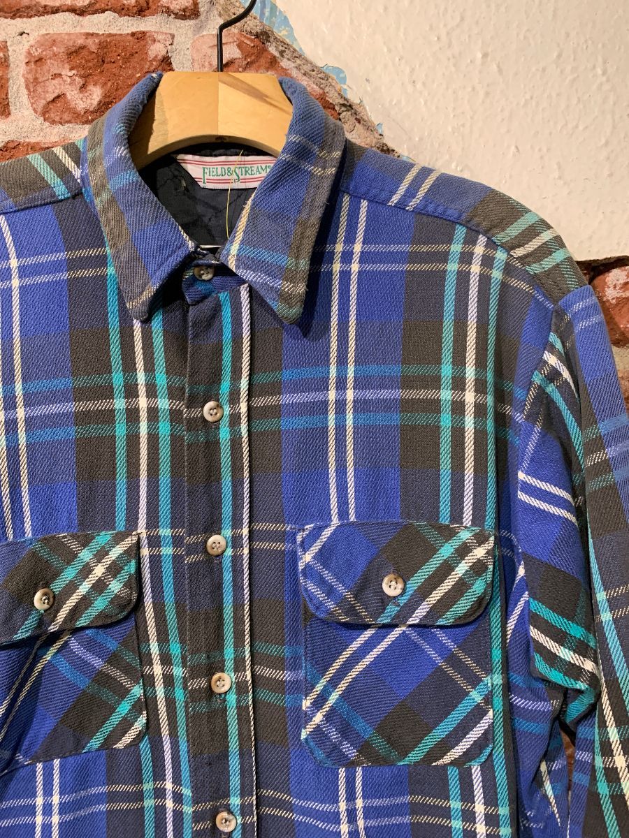 Vintage flannel half half reworked shirt 80s 90s XXL H52