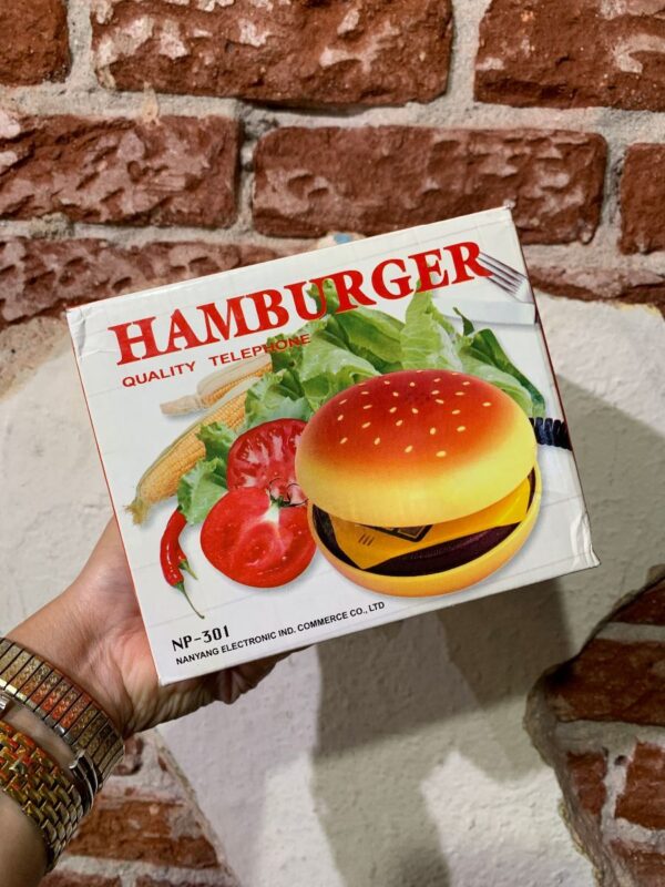 product details: HAMBURGER PHONE TELEPHONE NEW IN BOX- NOS photo