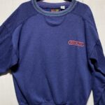 CLASSIC 1980S SOLID COLOR EMBROIDERED LOGO CREW NECK PULLOVER SWEATSHIRT