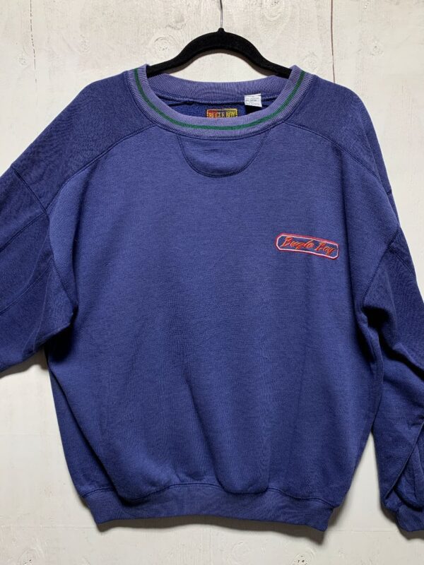 product details: CLASSIC 1980S SOLID COLOR EMBROIDERED LOGO CREW NECK PULLOVER SWEATSHIRT photo