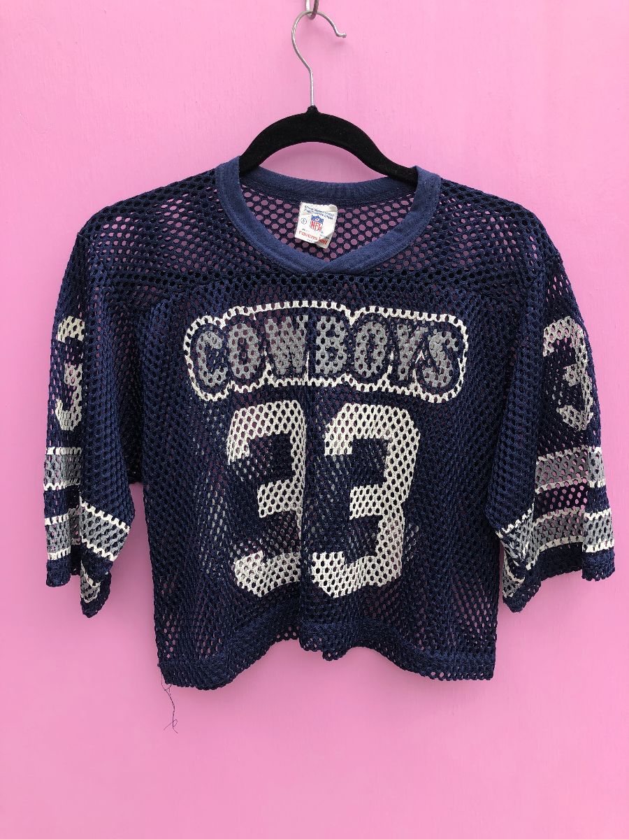 Cowboys #33 Cropped Mesh Practice Jersey | Boardwalk Vintage