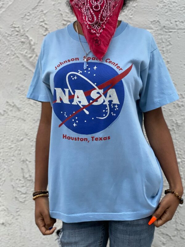 product details: AS IS - SUPER THIN NASA JOHNSON SPACE CENTER GRAPHIC T-SHIRT photo
