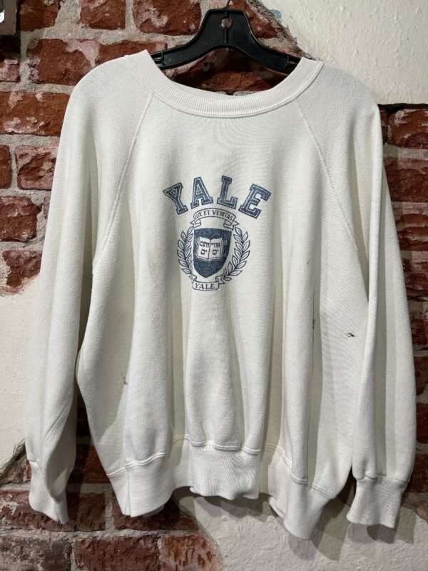 product details: AS IS - YALE UNIVERSITY LUX ET VERITAS GRAPHIC CREW NECK SWEATSHIRT photo