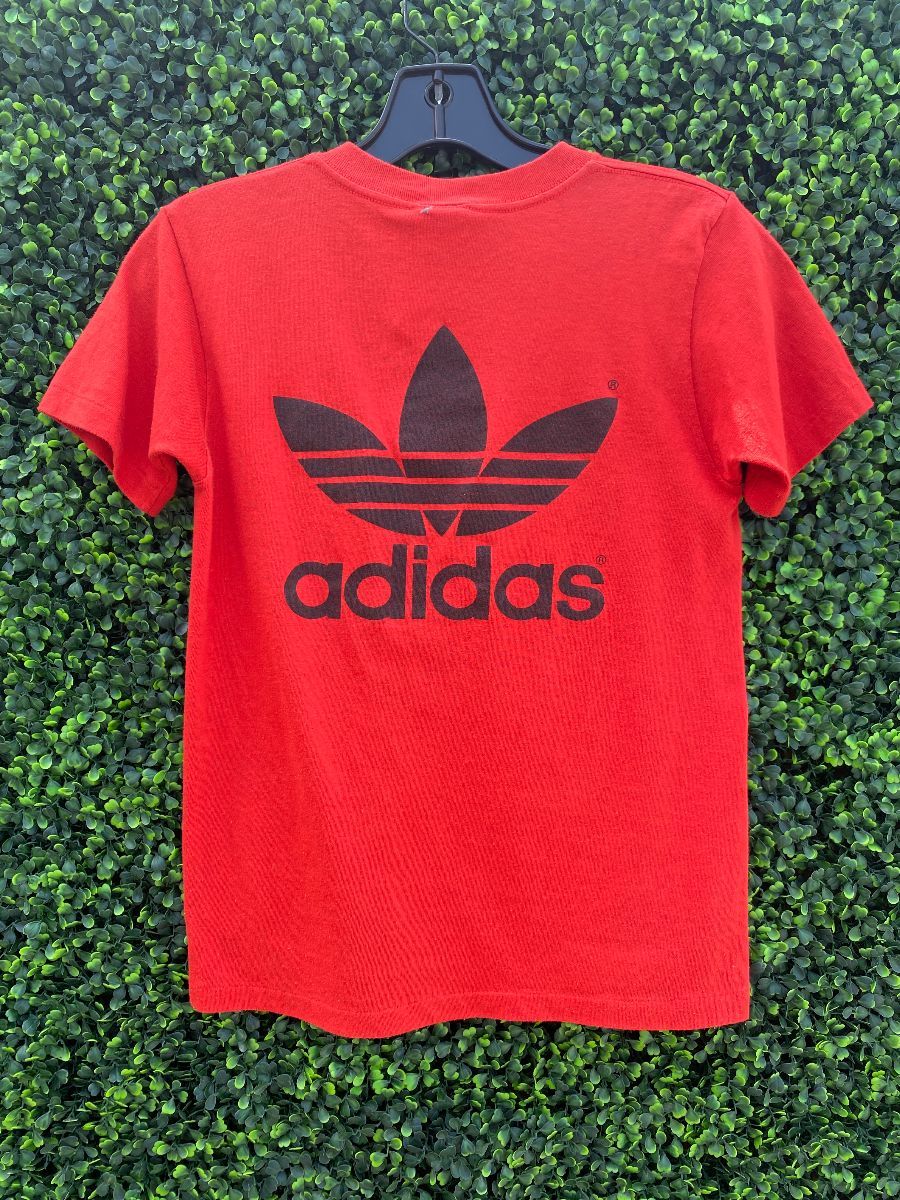 As Is – Small Fit Classic Adidas Logo Double Sided Graphic T-shirt ...