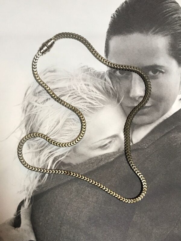 product details: THICK SNAKE CHAIN NECKLACE MAGNETIC CLASP photo