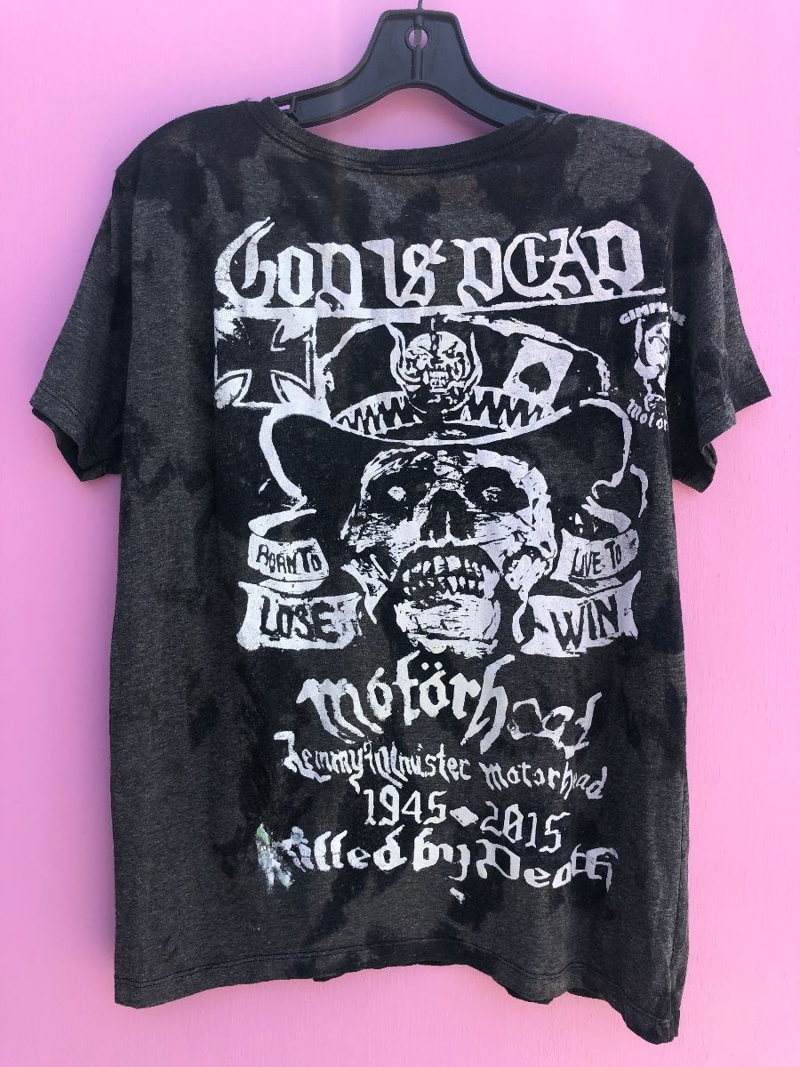 Lemmy Is God Motorhead Bootleg Screenprint T-shirt | Boardwalk Vintage