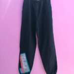 SUPER COOL NYLON TRACK PANTS CINCHED BOTTOM FUNKY PATCHWORK