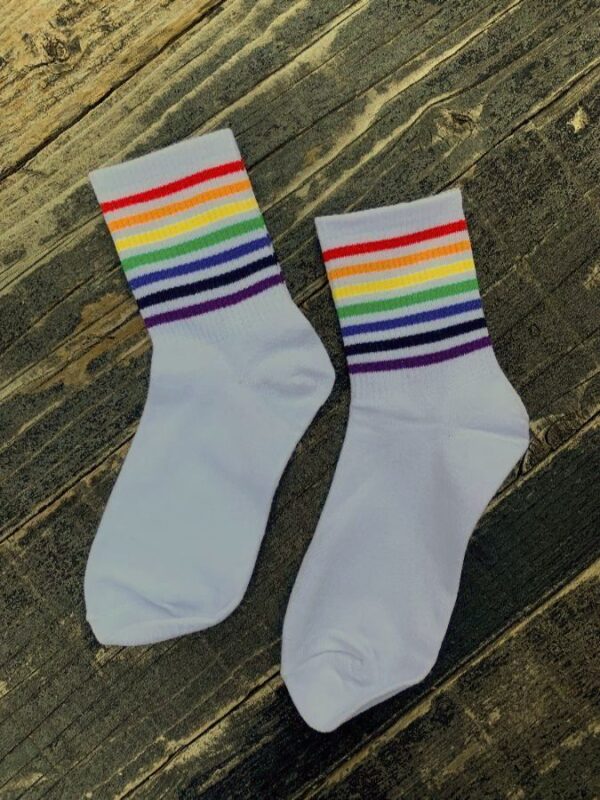 product details: ANKLE SOCKS - RAINBOW STRIPES photo