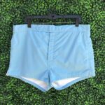 ELASTIC WAIST FRONT-BUTTON BOAT SHORTS WITH INSIDE POCKET AND SOFT LINING