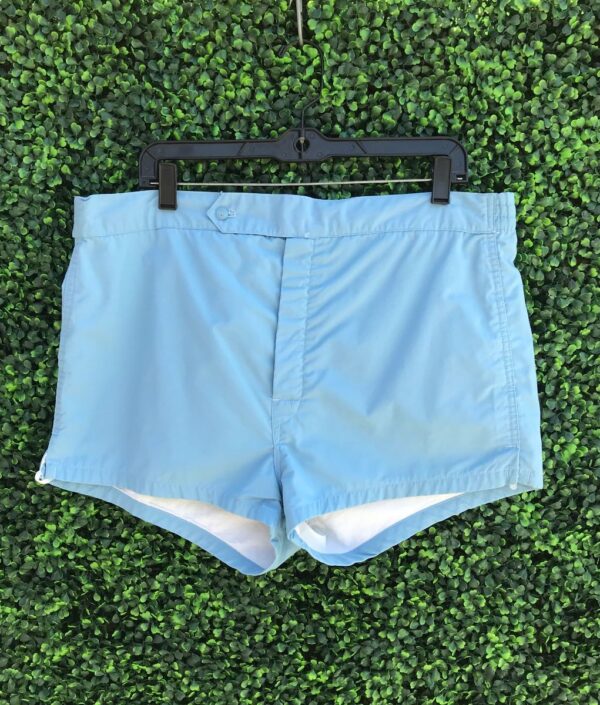 product details: ELASTIC WAIST FRONT-BUTTON BOAT SHORTS WITH INSIDE POCKET AND SOFT LINING photo