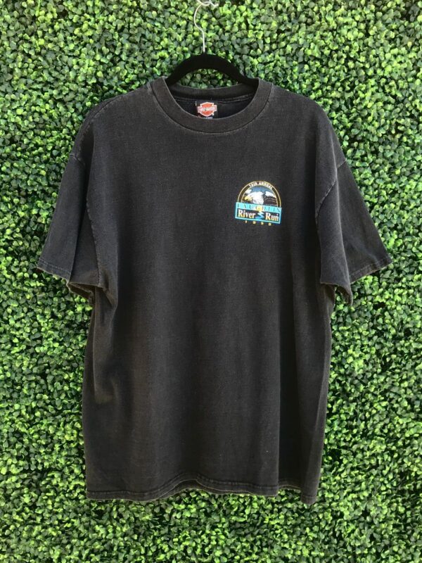 product details: 1998 LAUGHLIN RIVER RUN HARLEY DAVIDSON MOTORCYCLE POKER BACK GRAPHIC T-SHIRT MADE IN USA photo