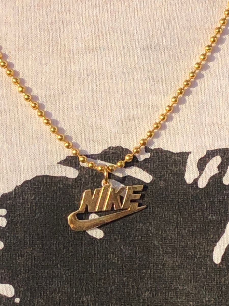Repurposed Nike Logo and Emblem Necklace