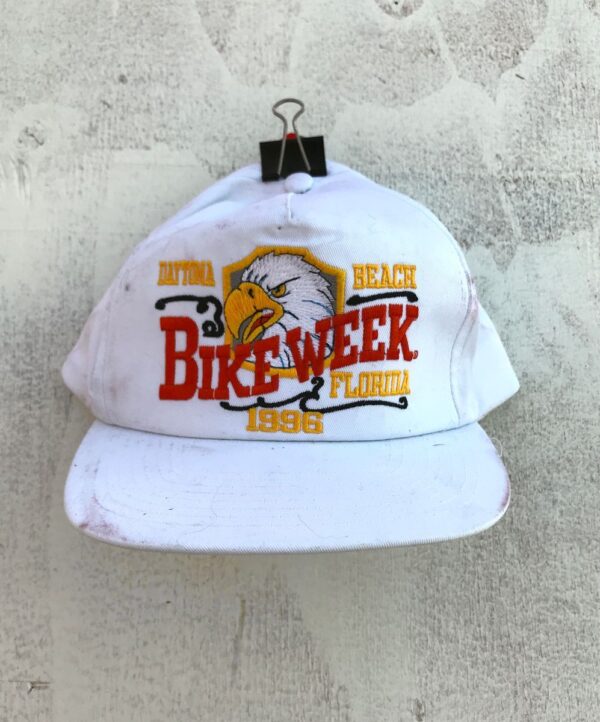 product details: 1996 DAYTONA BEACH BIKE WEEK TRUCKER HAT AS-IS photo