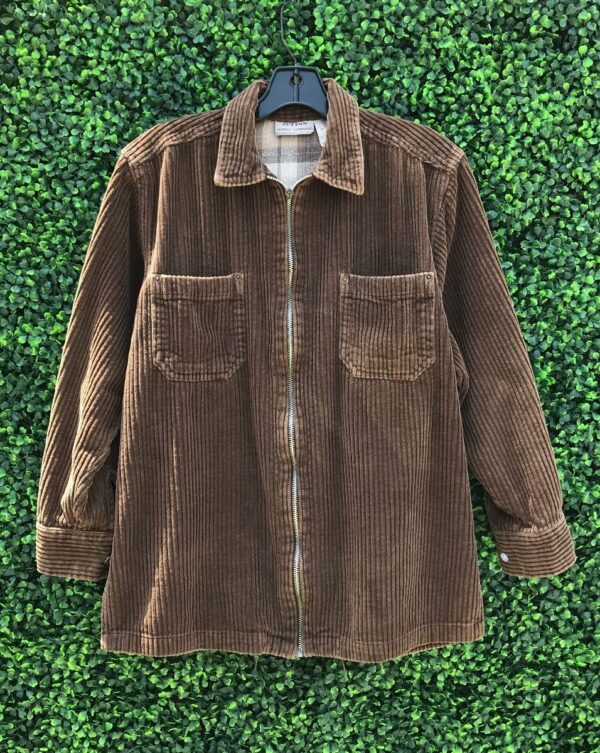 product details: CORDUROY FULL ZIP JACKET WITH FRONT POCKETS photo
