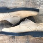 BRUSHED LEATHER LACE UP OXFORD SHOES WITH STURDY WIDE SOLE MADE IN ITALY