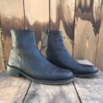 Y2K LEATHER CHELSEA BOOTS WITH SIDE ZIP OPENING MADE IN ITALY