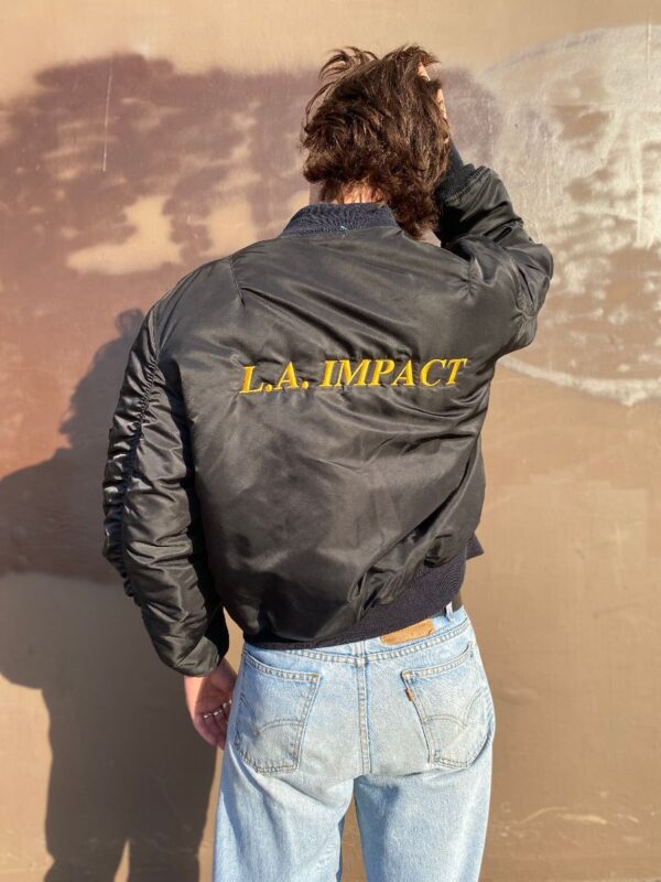 product details: L.A. IMPACT EMBROIDERED NYLON BOMBER JACKET photo