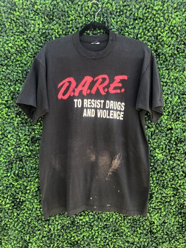 product details: D.A.R.E. MARIETTA OHIO POLICE SINGLE STITCH FULLY DISTRESSED T-SHIRT photo