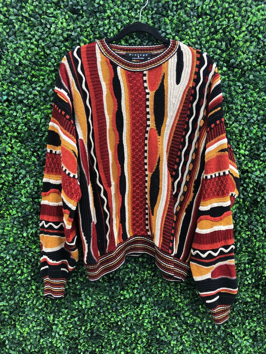1990S COOGI INSPIRED 3-D KNIT PULLOVER COSBY SWEATER
