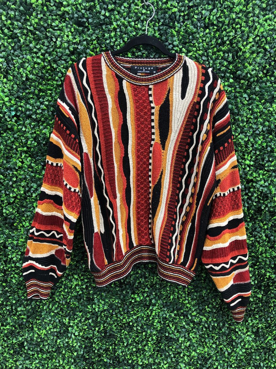 1990s Coogi Inspired 3-d Knit Pullover Cosby Sweater | Boardwalk