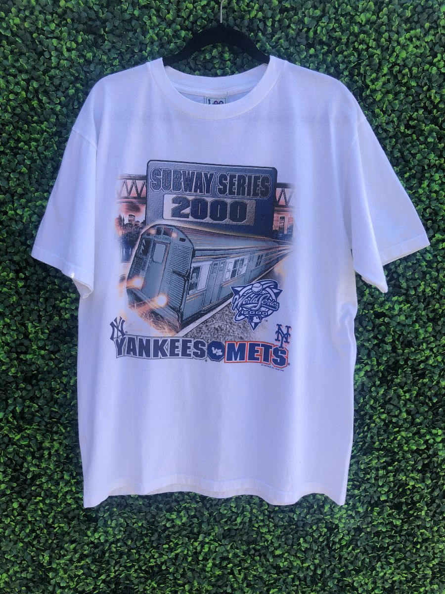 Vintage 2000 New York Subway Series Yankees Mets T-Shirt Size XL