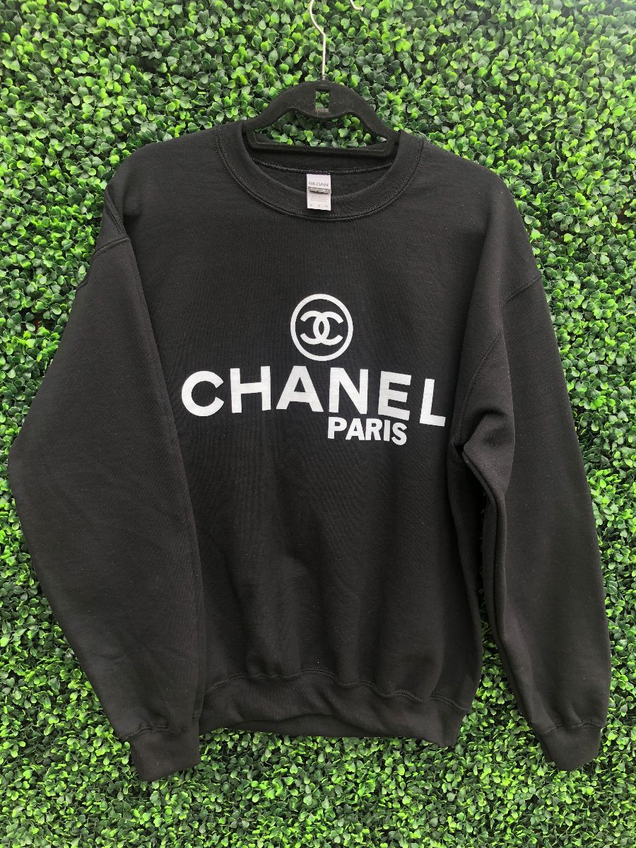 chanel embroidered sweatshirt xl