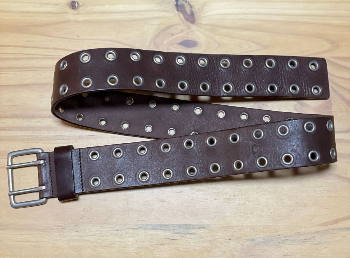 Double Grommet Leather Belt | Boardwalk Vintage