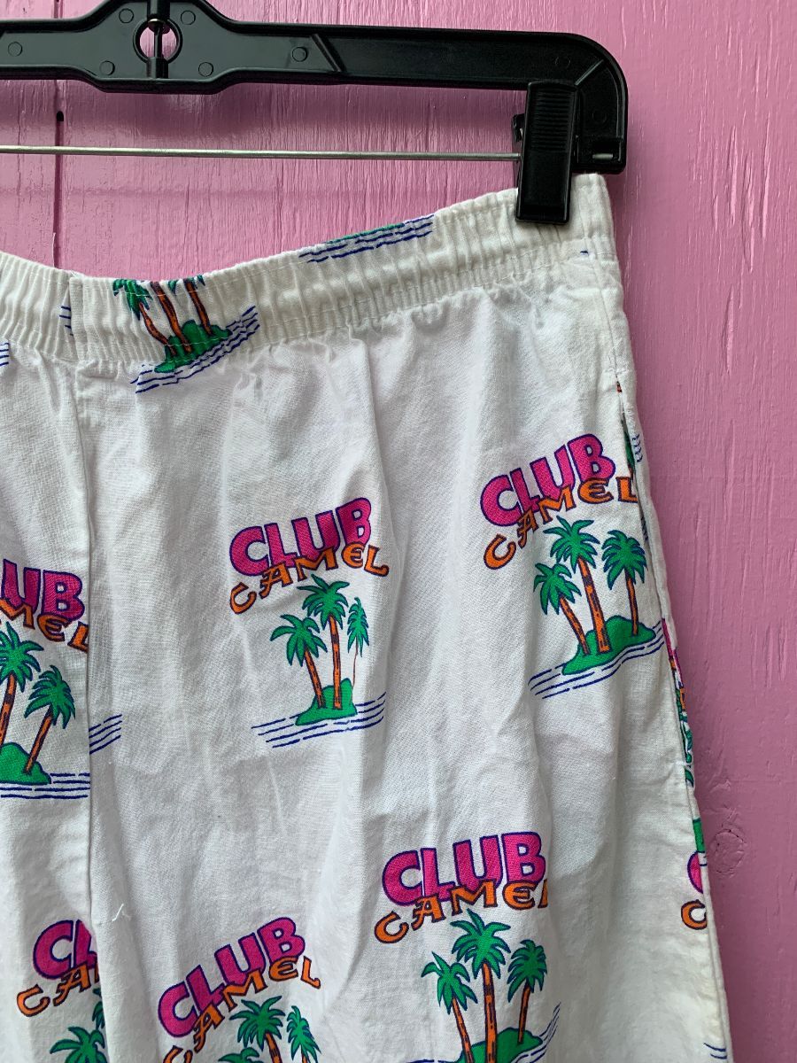 Awesome 1980s Club Camel Palm Tree Lounge Pants With Stretchy ...