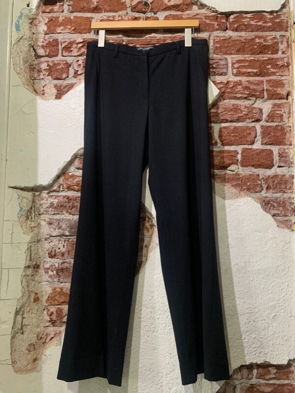 product details: BEAUTIFUL CLASSIC VIRGIN WOOL TROUSERS WITH CENTER FRONT PLEAT photo