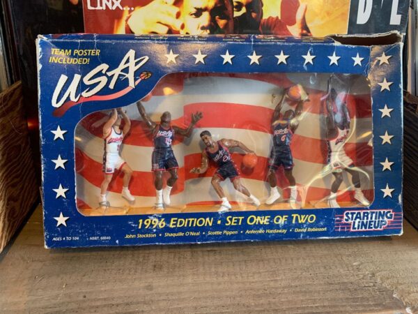 product details: 1996 USA OLYMPIC TEAM STARTING LINEUP 5 ACTION FIGURES SET 1 OF 2 AS-IS photo